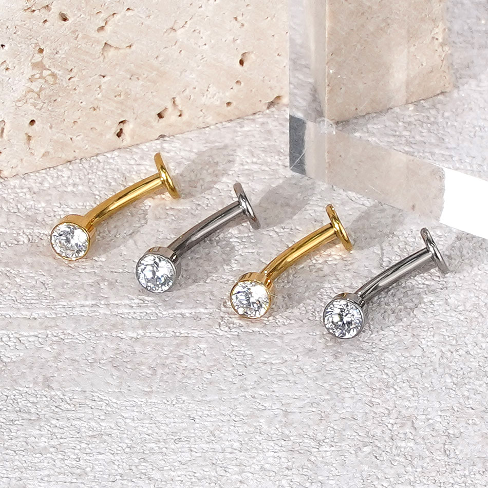 1/10Pcs Titanium Curved Belly  - đánh giá và giá Curved Spring Bar