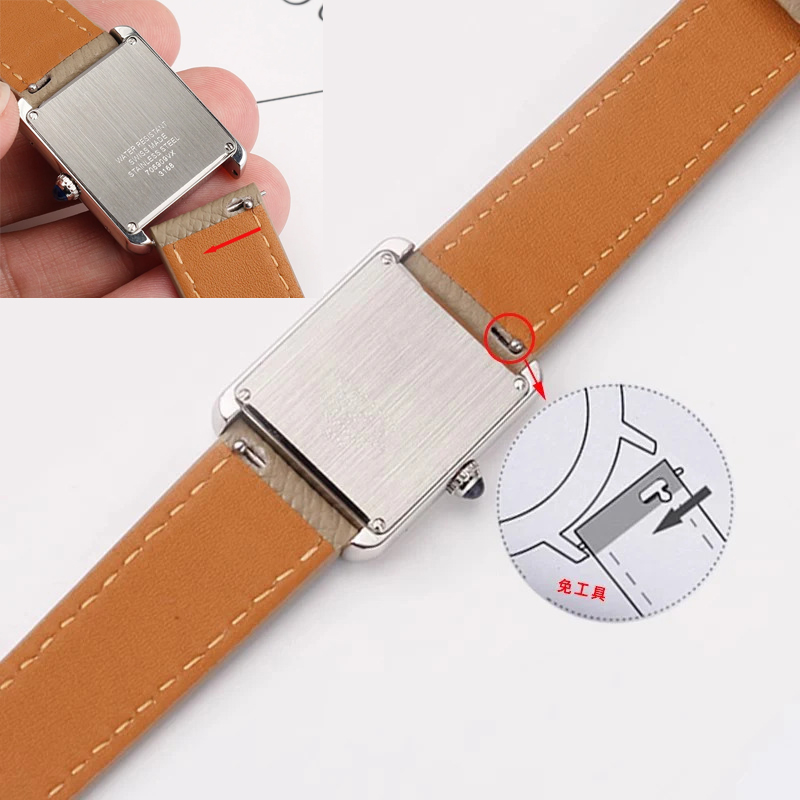 Watch Strap For Cartier Santos - đánh giá và giá Cartier Watch Tank