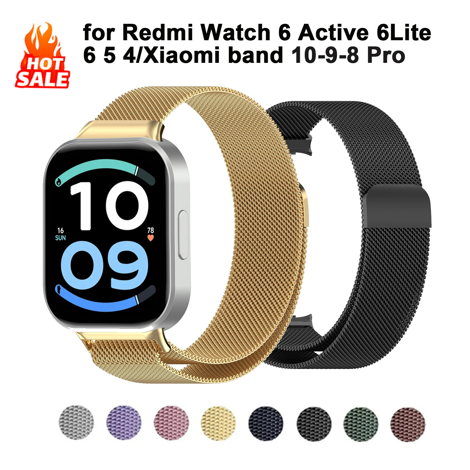 Metal Strap For Redmi Watch 6  - đánh giá và giá Milanese Loop Magnetic