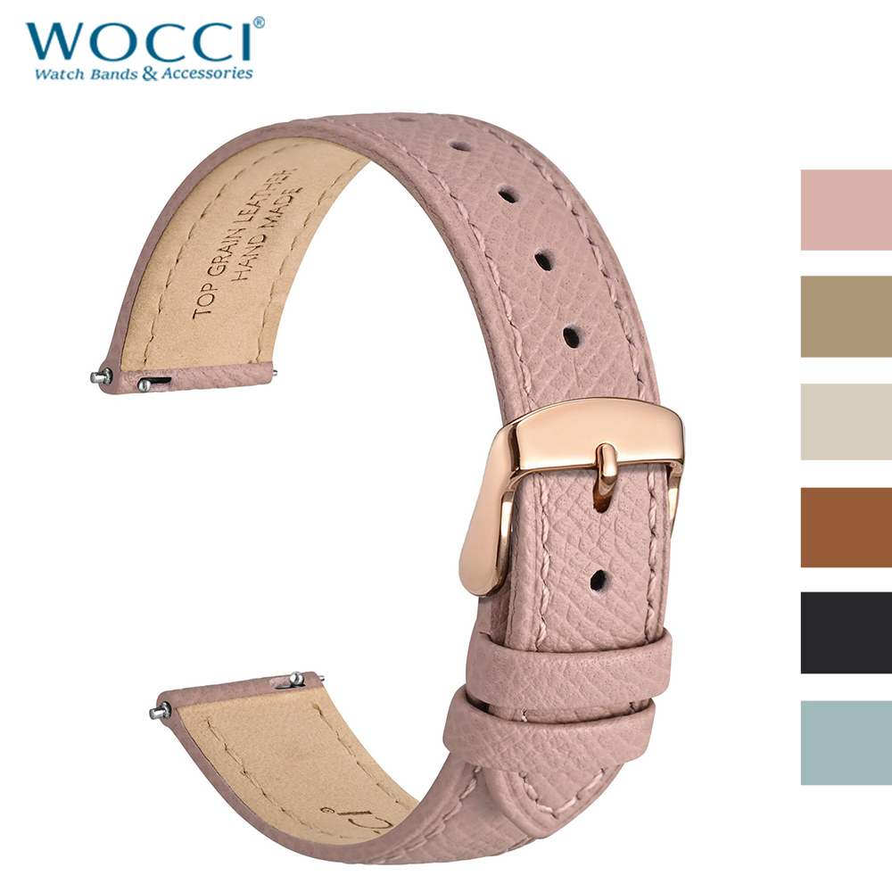 WOCCI Top Grain Leather Watch  - đánh giá và giá Leather Strap Quick Release