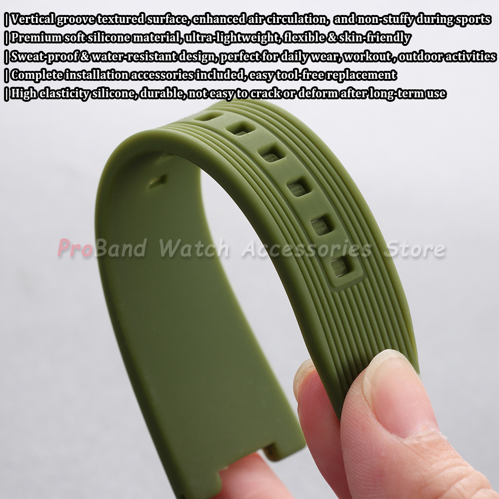 25*12mm Silicone Watch Strap f - đánh giá và giá Patek Philippe Watch Nautilus